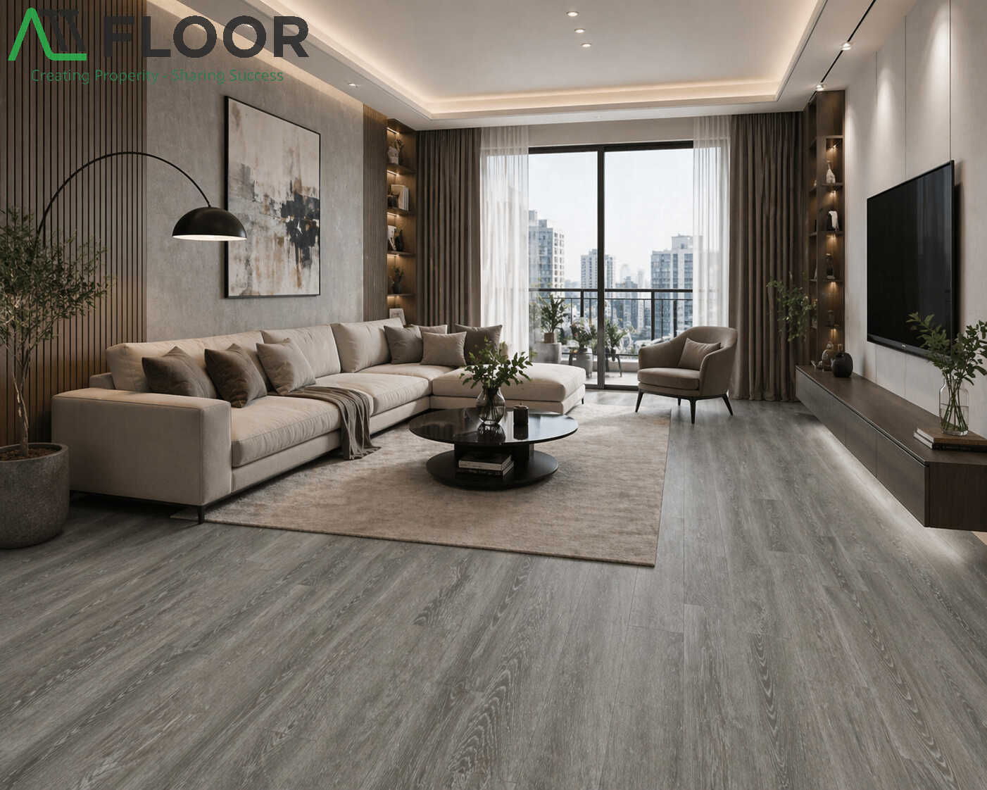 SPC flooring installation