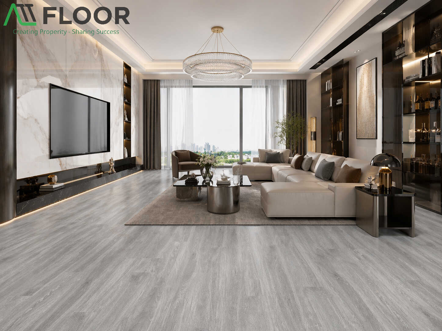 SPC flooring installation