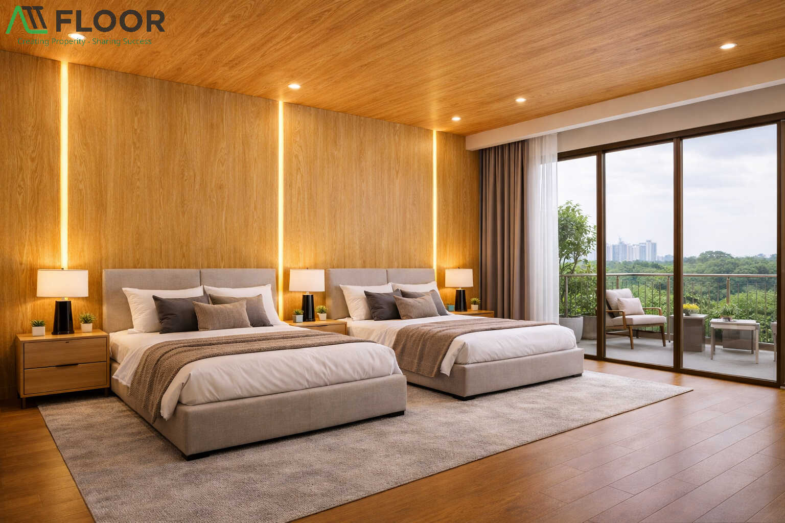 wood-look plastic panels for bedrooms