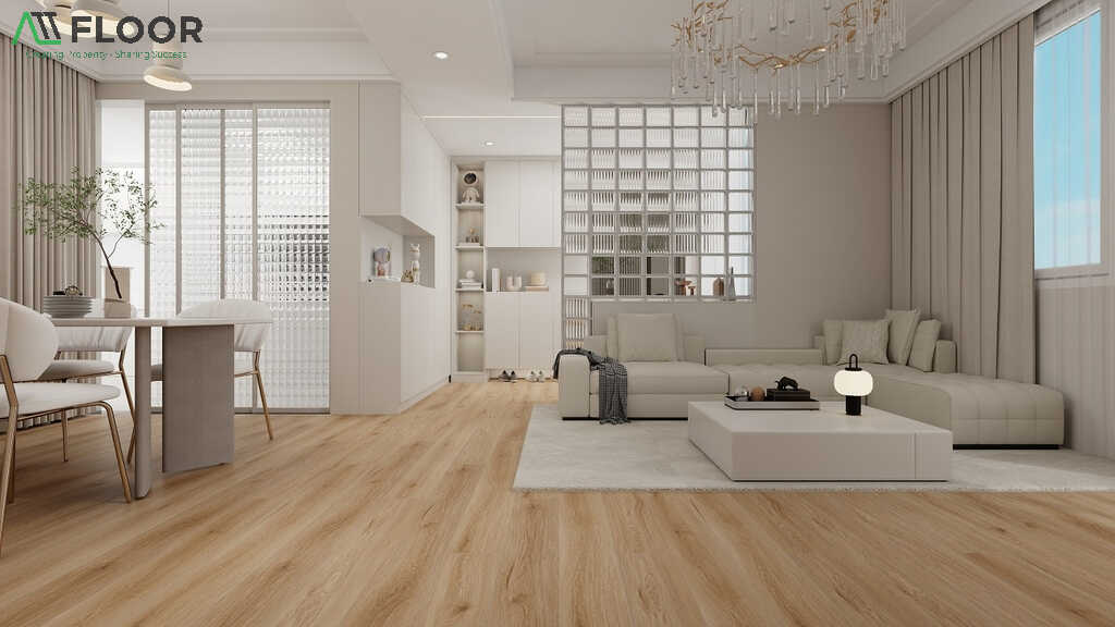  wood-look vinyl flooring for rental rooms