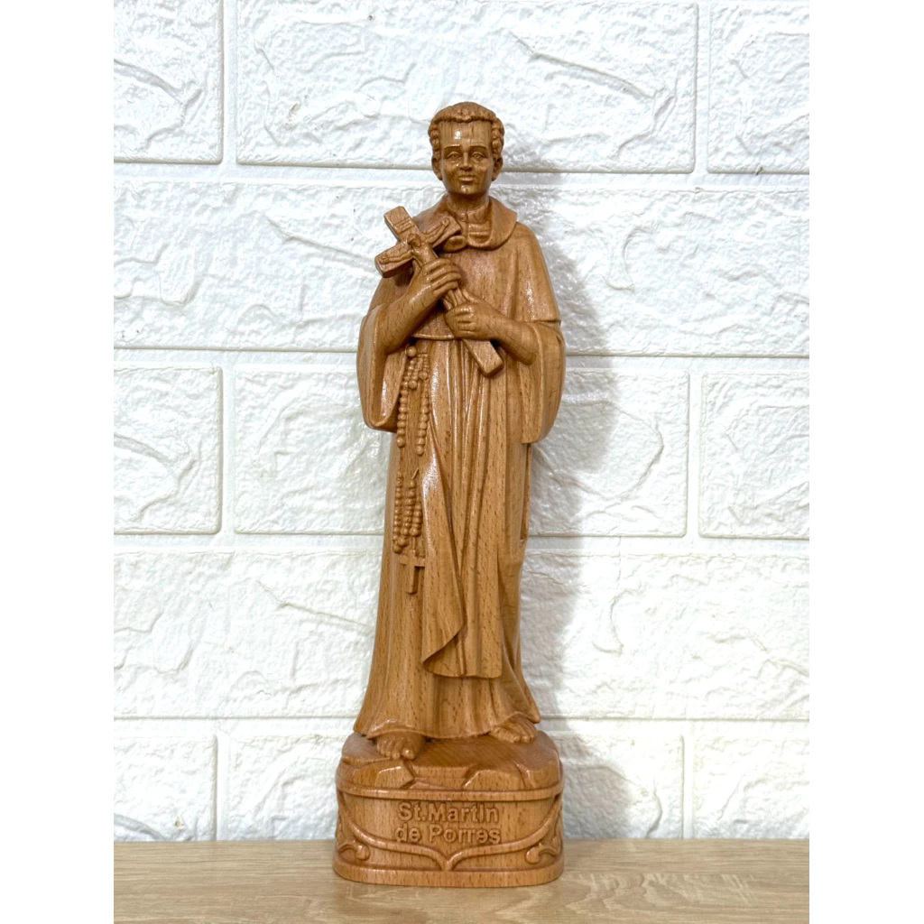 TƯỢNG THÁNH MARTINÔ DE PORRES, CAO 30CM