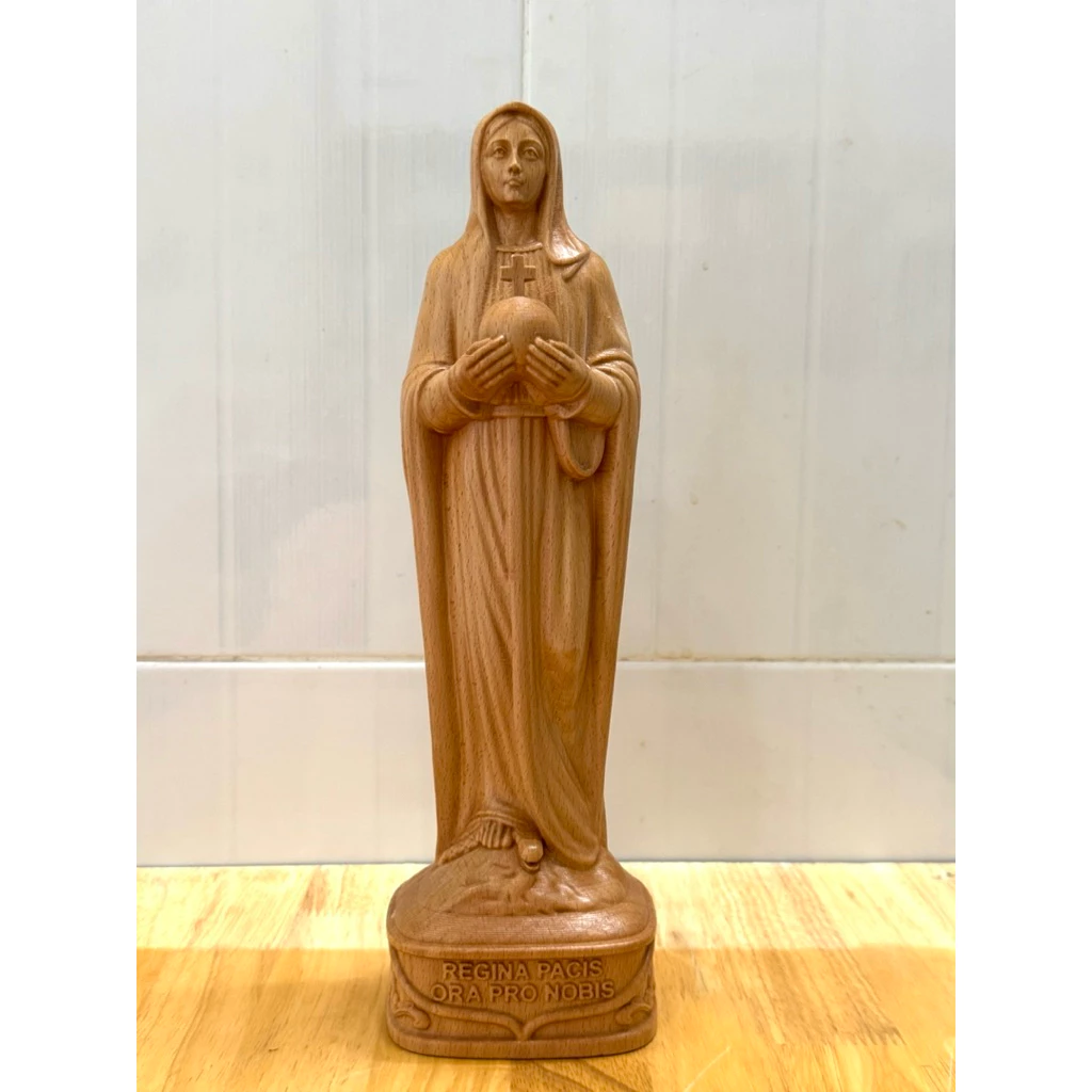 Tượng Đức mẹ Hoà Bình( REGINA PACIS OPRA NOBIS), cao 30cm, gỗ Beech