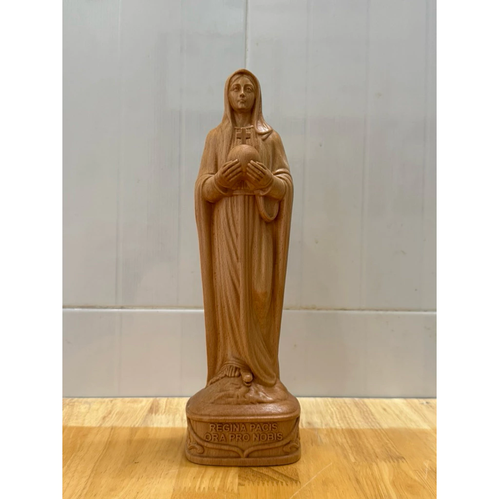 Tượng Đức mẹ Hoà Bình( REGINA PACIS OPRA NOBIS), cao 30cm, gỗ Beech