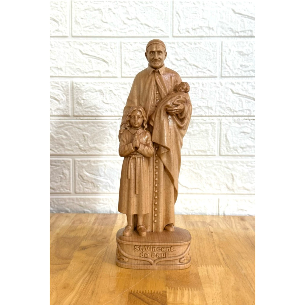 TƯỢNG THÁNH VINH SƠN,  CAO 30CM