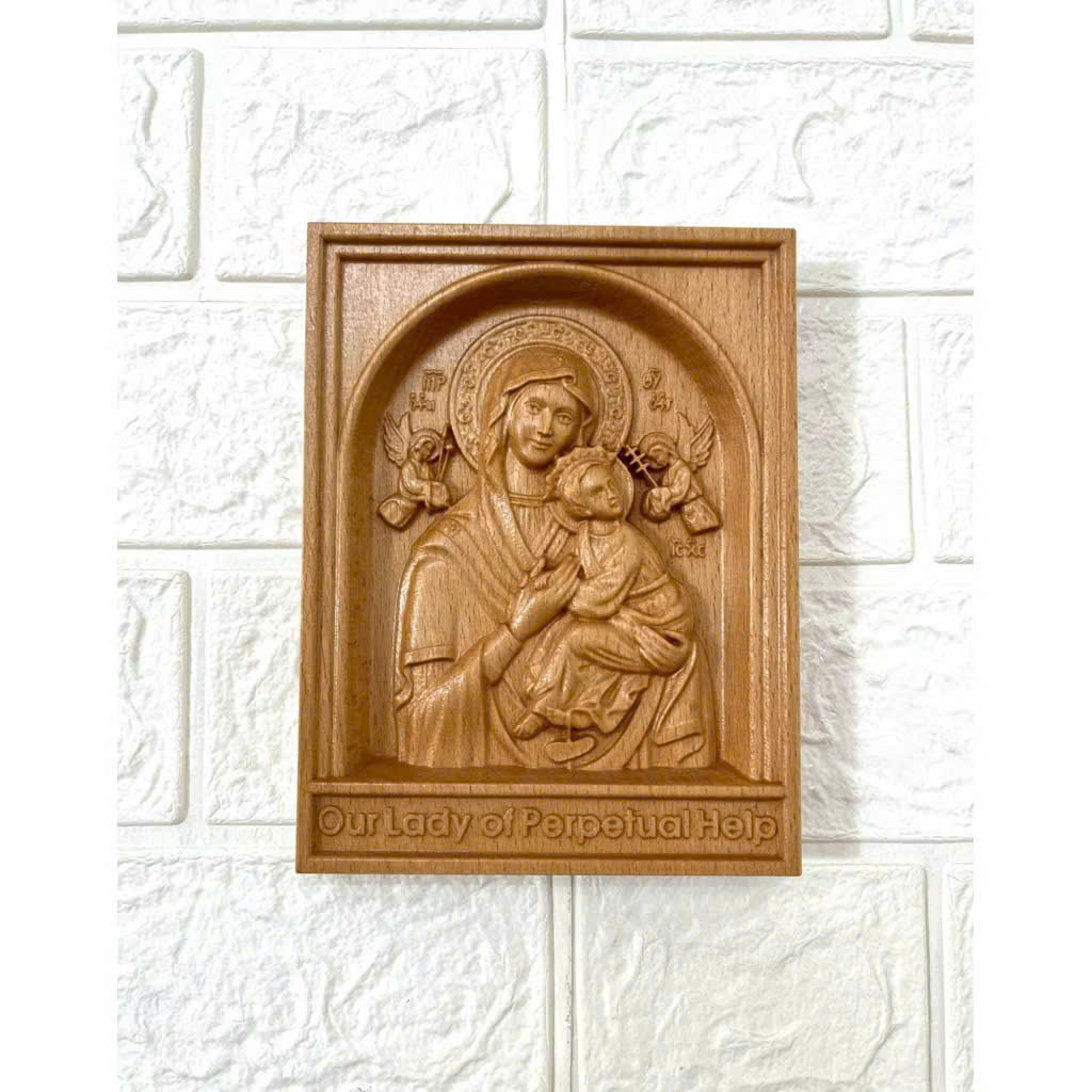 PHÙ ĐIÊU TREO TƯỜNG ĐỨC MẸ HẰNG CỨU GIÚP (Our Lady of Perpetual Help)