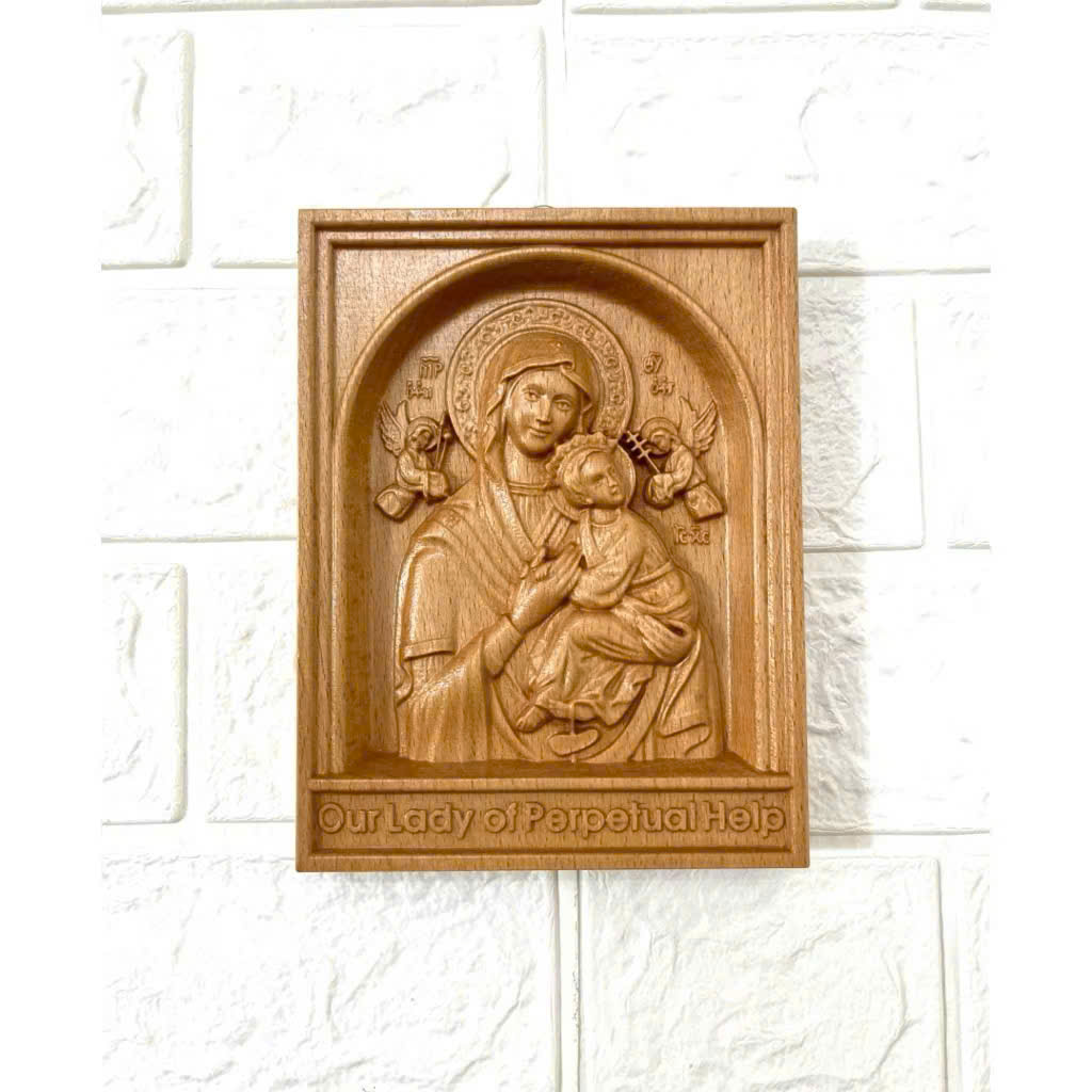 PHÙ ĐIÊU TREO TƯỜNG ĐỨC MẸ HẰNG CỨU GIÚP (Our Lady of Perpetual Help)