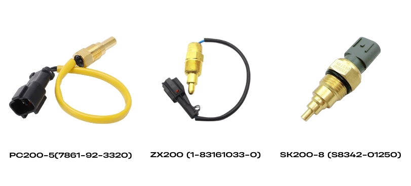 Các dòng cảm biến nhiệt độ nước Komatsu Hitachi Kobelco tại Phụ Tùng Nam Cường