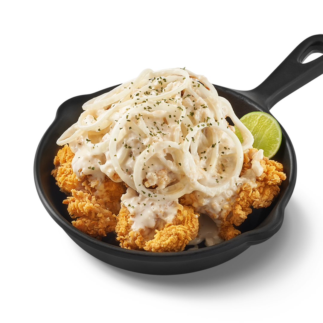 Crispy boneless chicken snow sauce