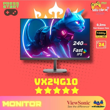 Màn Hình Chơi Game VX24G10 24 inch FHD Fast IPS 240Hz HDR10 SRGB 104% - Bảo Vệ Mắt, Cổng DP/HDMI