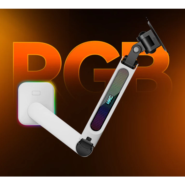 [ORDER]Arm màn hình, giá đỡ màn hình HKC H10 H12 thiết kế gaming Led RGB cực ngầu cho màn hình 17-32 inch chịu tải 2-9kg