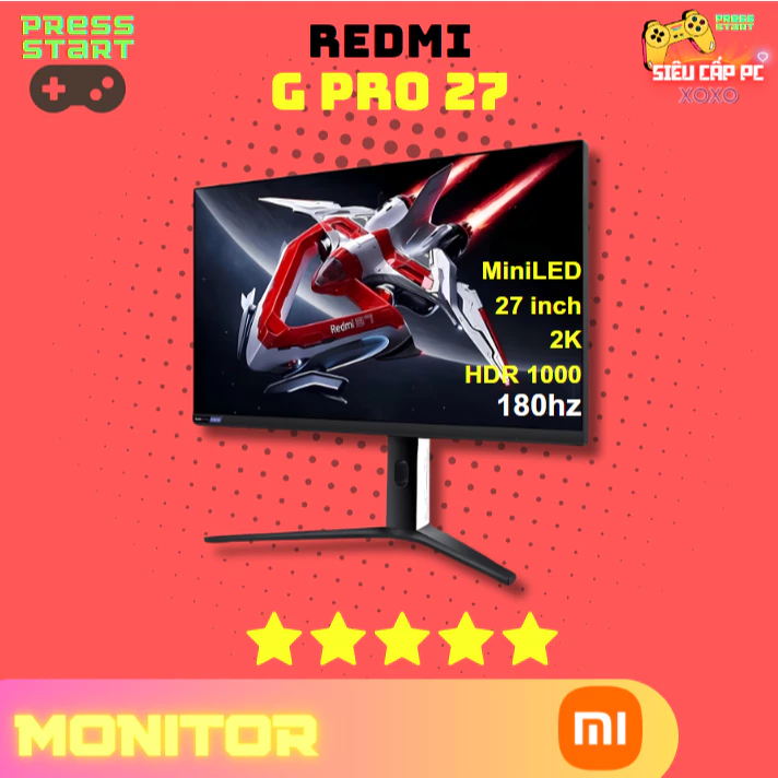 [ORDER]Màn hình Xiaomi Redmi G PRO 27 inch 2K MiniLED(27''/FastIPS/MiniLED/2K/180Hz/1ms/FreeSync)