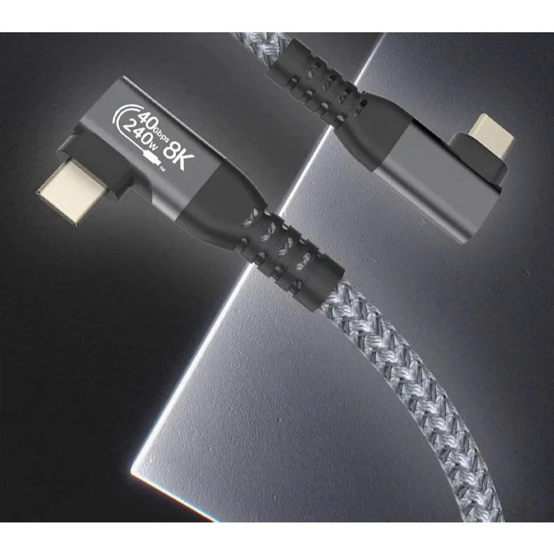 ⚡ Cáp Sạc Nhanh USB4 240W Type-C to Type-C LED | Thunderbolt 4| Hỗ trợ xuất hình | 8K@60Hz | 40Gbps | Hỗ Trợ iPhone 15, iPad, Laptop 🔋