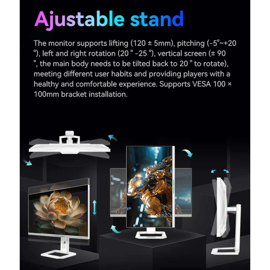 [ORDER]Màn Hình TITAN ARMY P27A6R 27" Mini-LED QHD 2K 180Hz | Fast IPS | HDR1000 | Chân đế Công thái học 🎮