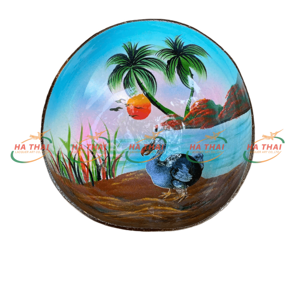 Wholesale Coconut Bowl Wild Forest Style Autumn (CB054)