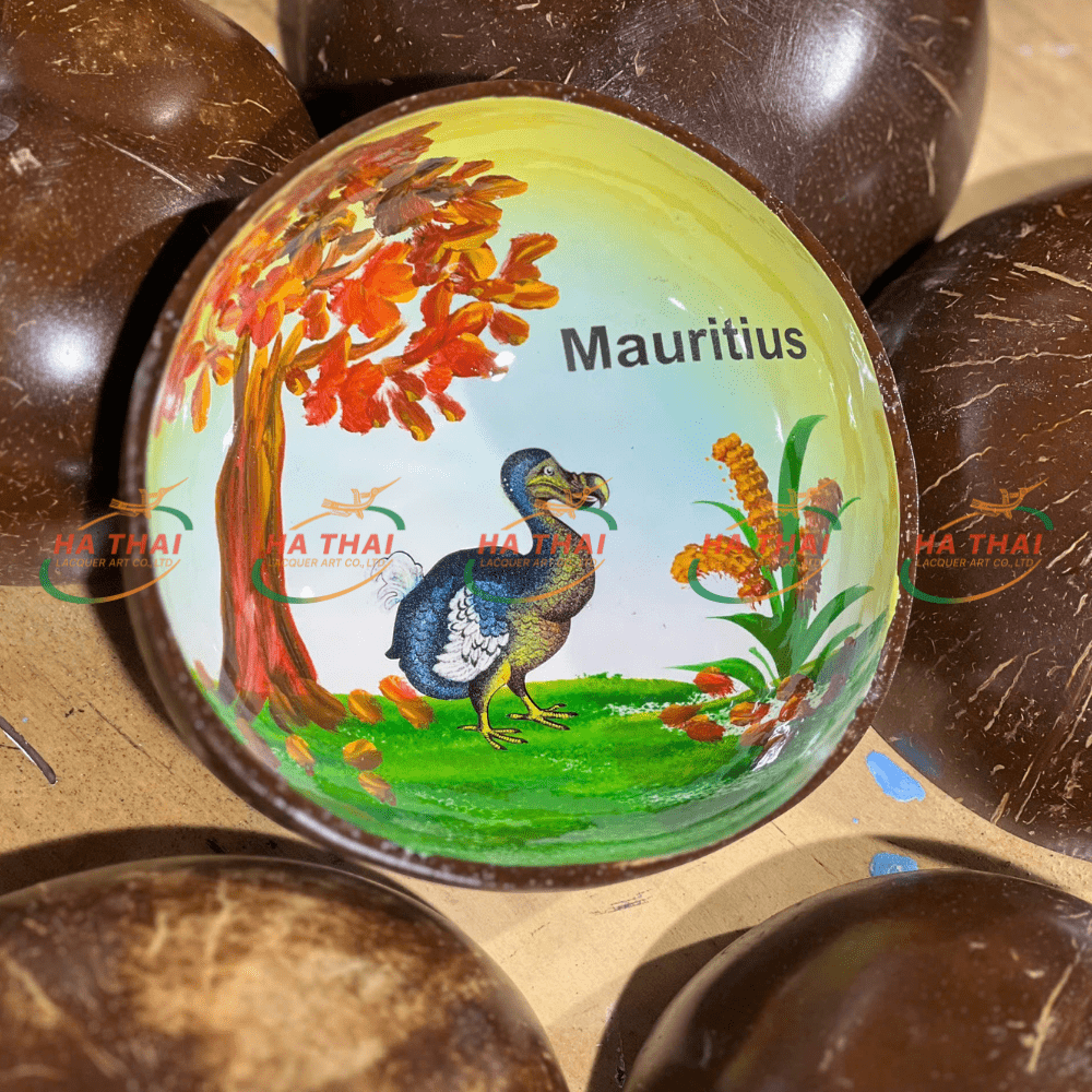 Wholesale Coconut Bowl Wild Forest Style Autumn (CB054)