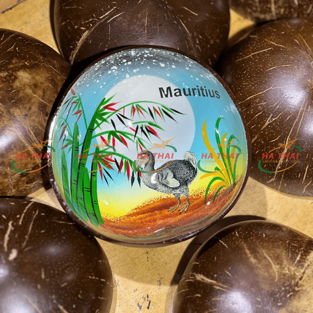 Wholesale Coconut Bowl Wild Forest Style Autumn (CB054)