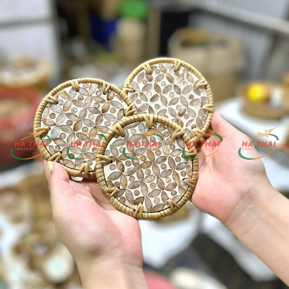 Natural Seashell Mother-of-Pearl Coaster - HC12