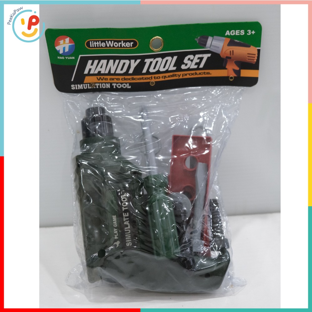 Túi đồ chơi dụng cụ sửa chữa 0298 bộ dụng cụ cơ khí mini cho bé trai PeeKaPaw Toys