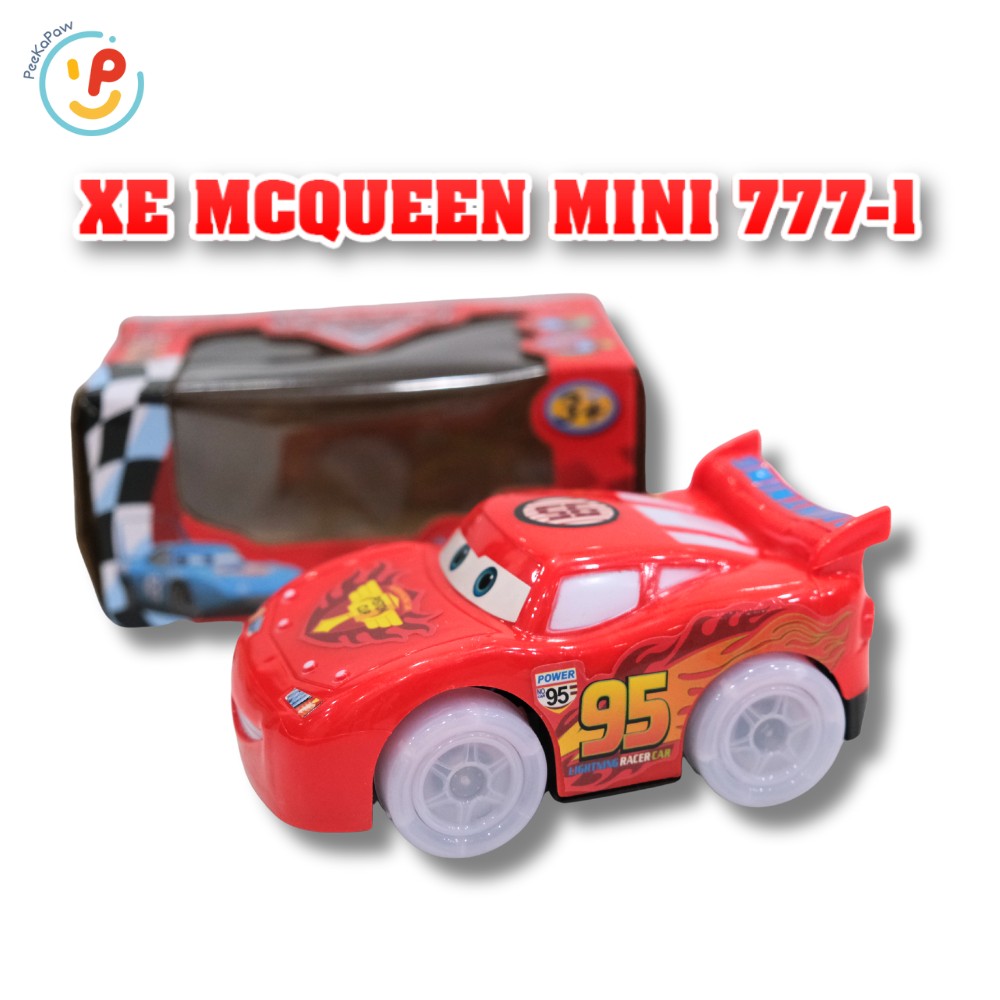 Xe mô hình Mc Queen mini có đèn nhạc 777-1 PeeKaPaw Toys