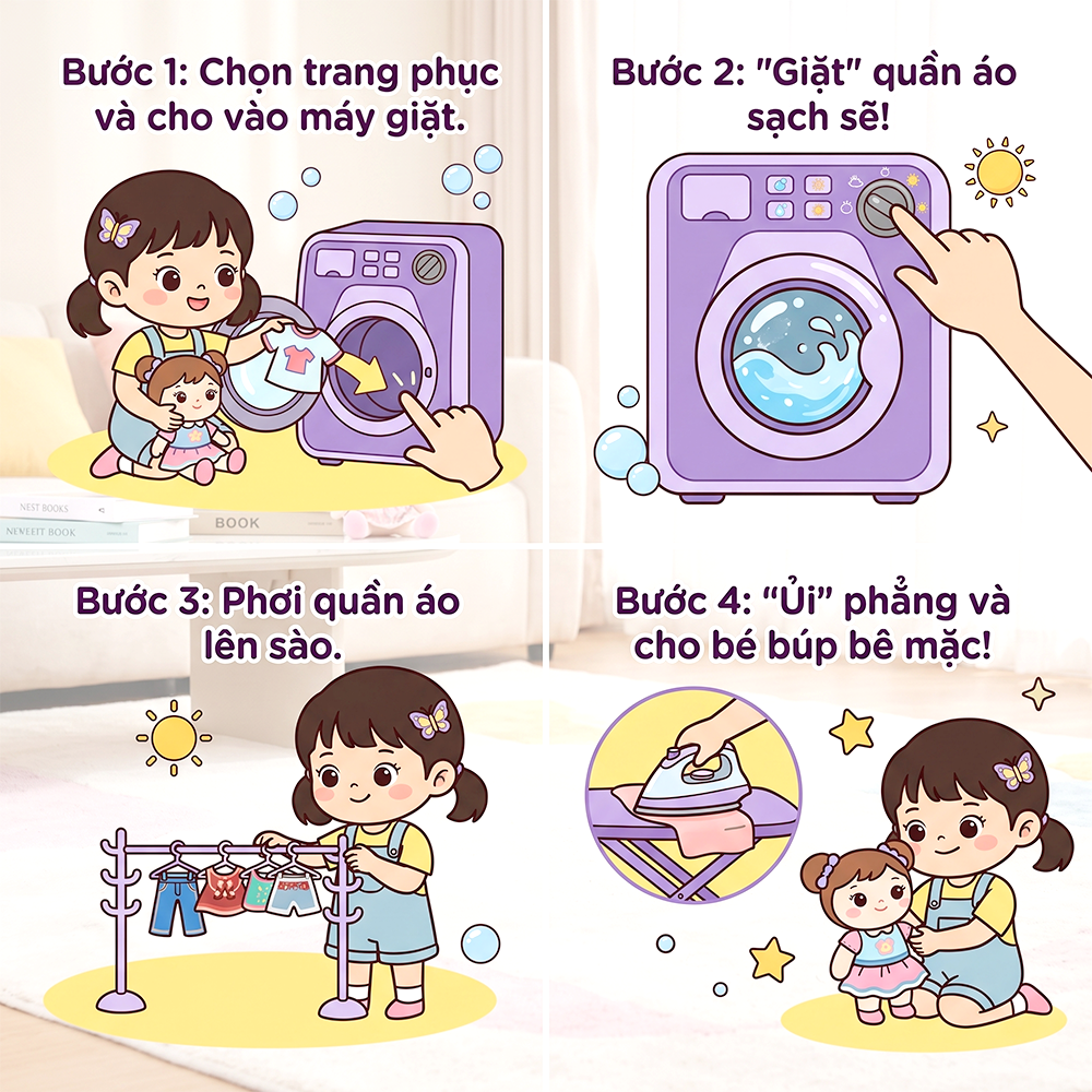 Hộp đồ chơi máy giặt Kuromi 50cm 8848 PeeKaPaw Toys