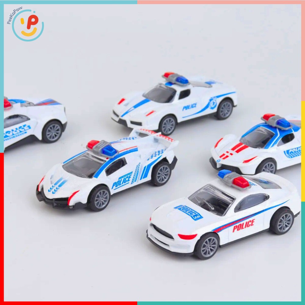 Hộp 5 xe cảnh sát chạy trớn 145 PeeKaPaw Toys