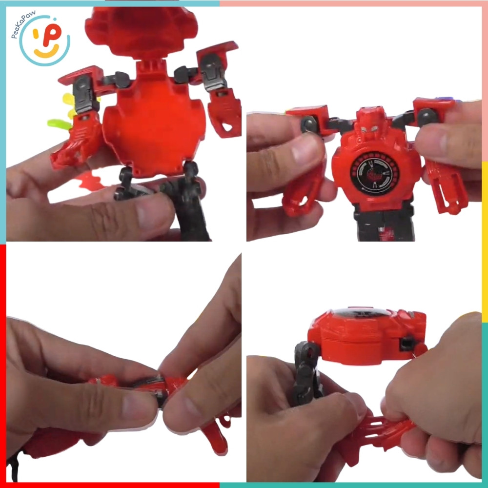 Đồ Chơi Đồng Hồ Siêu Nhân Biến Hình Robot 618-1 PeeKaPaw Toys