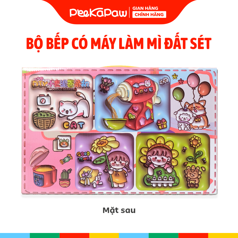 Bộ đồ chơi nhà bếp máy làm mì đất sét 1618-107