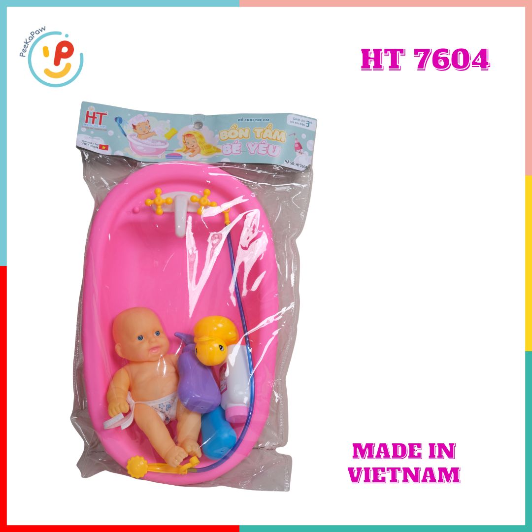 Đồ chơi Thau Tắm Búp Bê Bồn Tắm Phụ Kiện nhiều mẫu hàng Việt Nam
