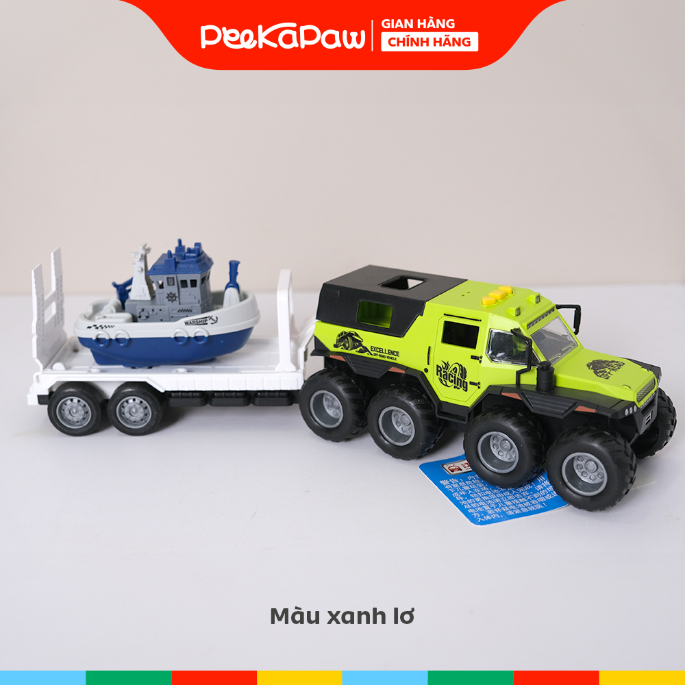 Xe đầu kéo vận chuyển tàu thủy có nhạc âm thanh 9913F PeeKaPaw Toys