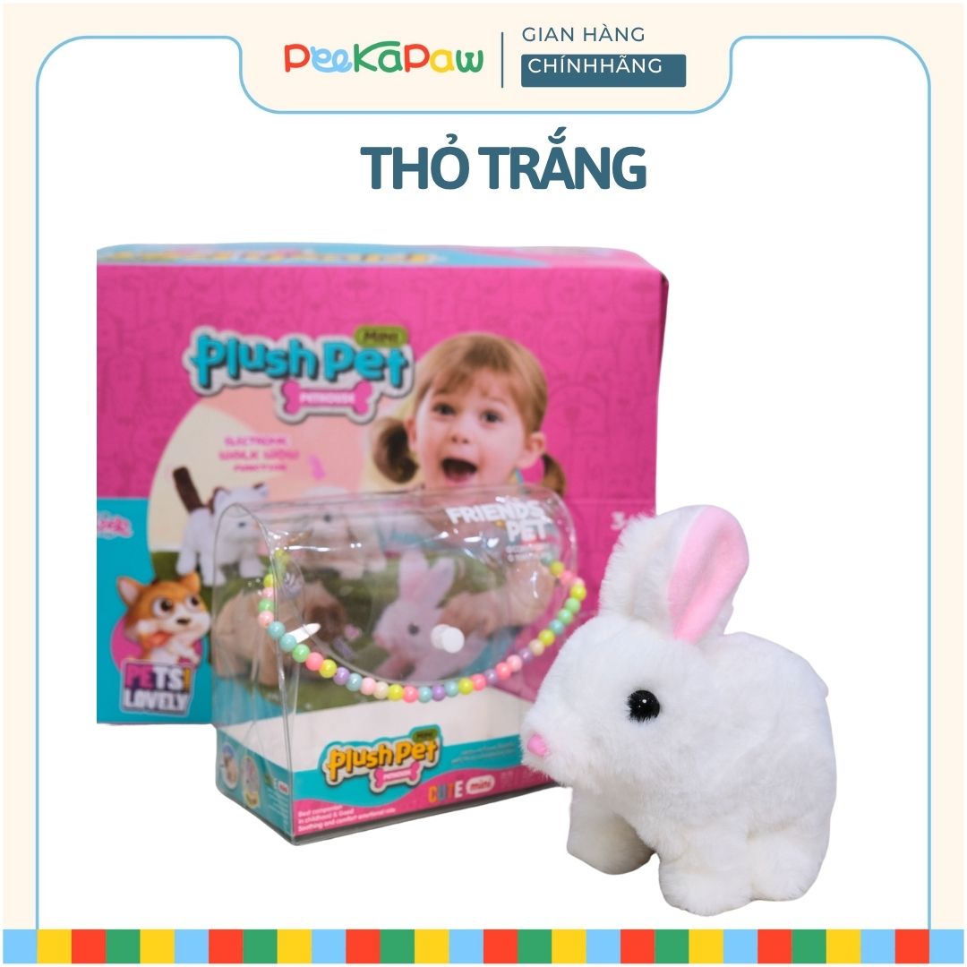 Túi Xách Thú Cưng Mini Dùng Pin Biết Chạy Âm Thanh Tiếng Kêu 1114 PeeKaPaw Toys