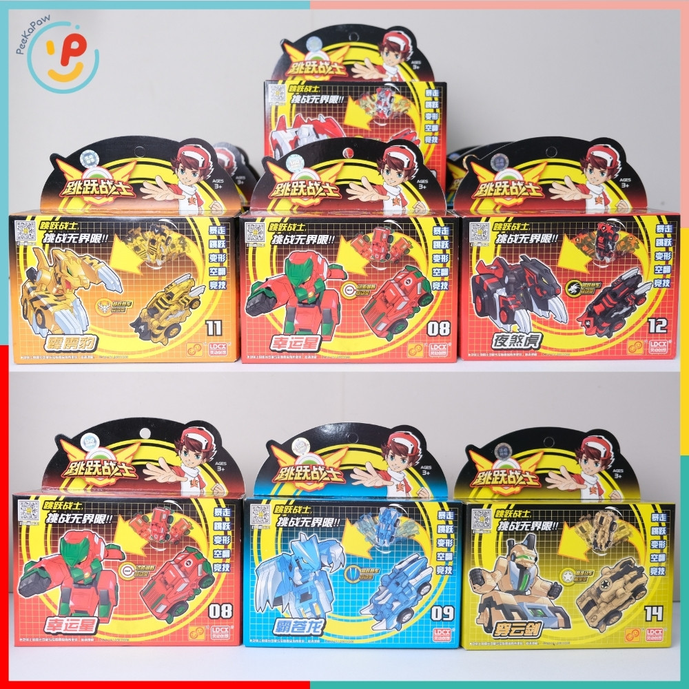 Hộp lắp ráp robot biến hình xe 10 mẫu 9801 PeeKaPaw Toys