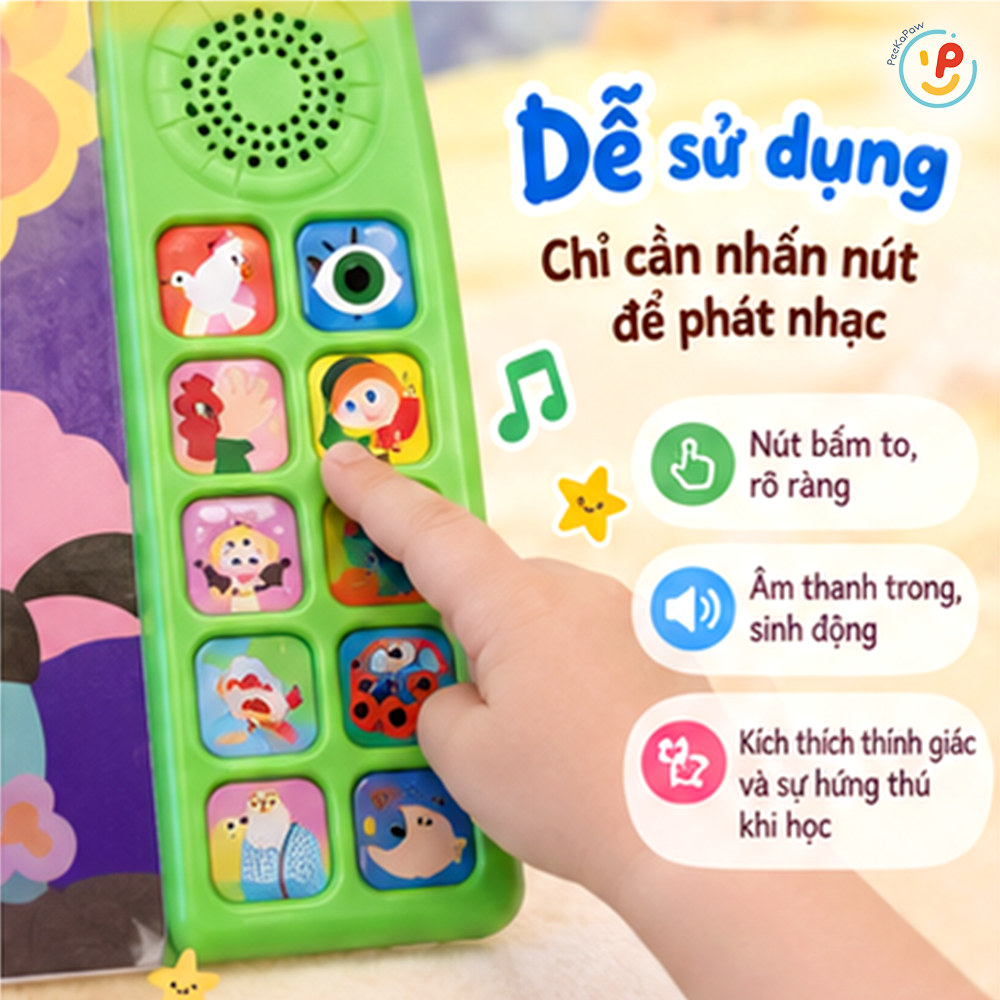 Sách âm thanh Super Simple Song cho bé học bài hát tiếng Anh PeeKaPaw Toys