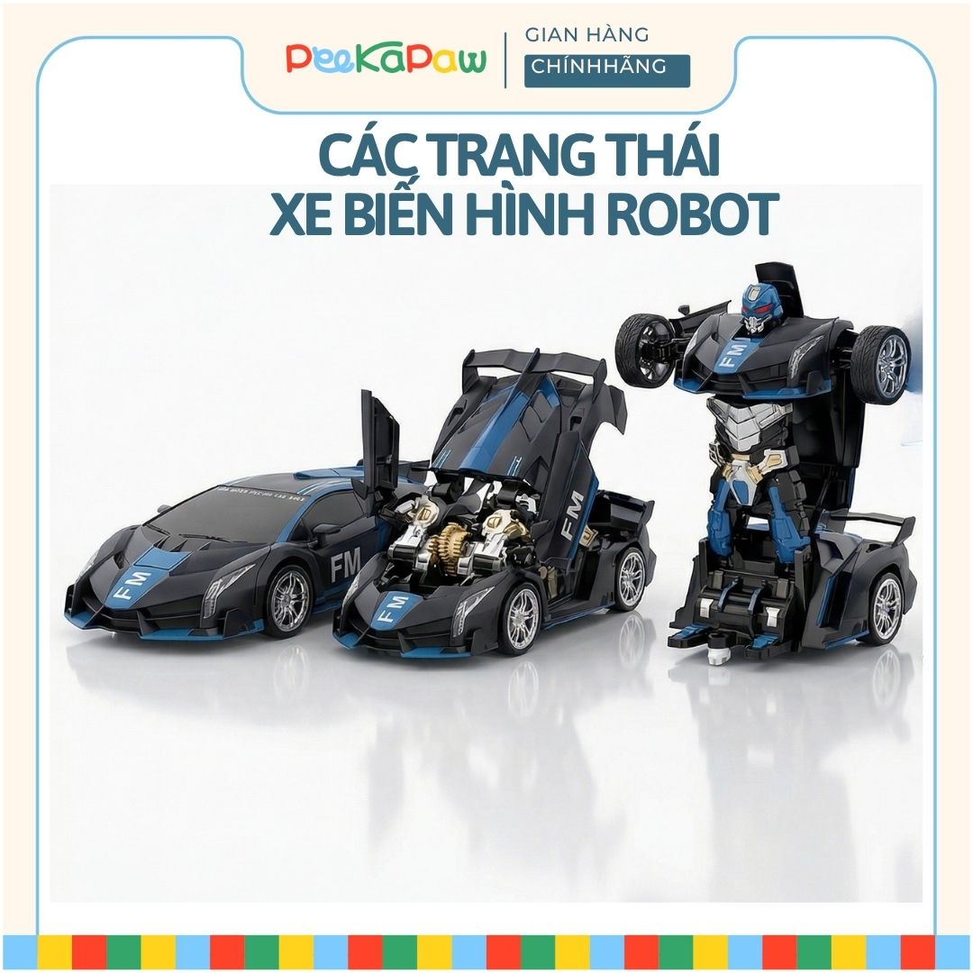 Xe Đua Điều Khiển Biến Hình Robot 477-3 PeeKaPaw Toys