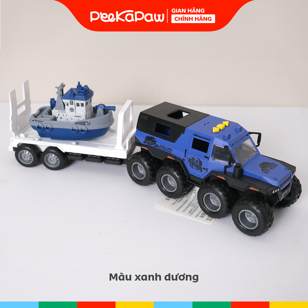 Xe đầu kéo vận chuyển tàu thủy có nhạc âm thanh 9913F PeeKaPaw Toys