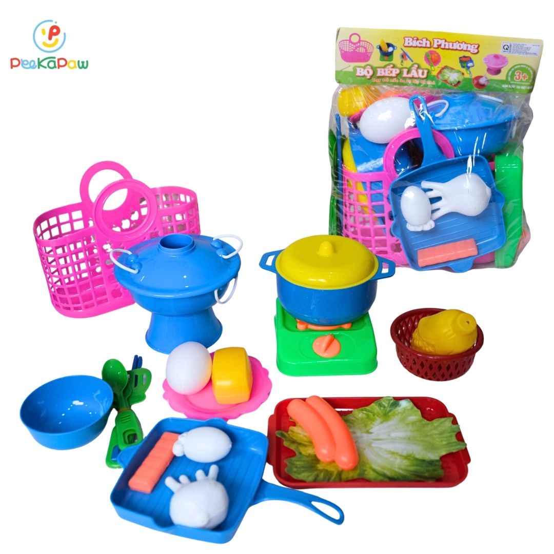 Bộ đồ chơi bếp lẩu mini hàng Việt Nam Bích Phương PeeKaPaw Toys