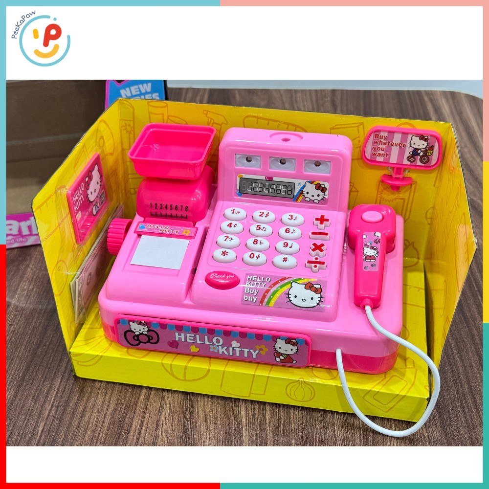 Máy Tính Siêu Thị Hello Kitty Frozen 5523 Đồ Chơi Bán Hàng Có Cân Mini – PeeKaPaw Toys