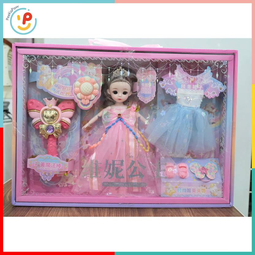 Bộ búp bê công chúa 102-168 kèm váy phụ kiện phép thuật xinh xắn – PeeKaPaw Toys