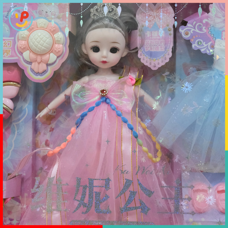 Bộ búp bê công chúa 102-168 kèm váy phụ kiện phép thuật xinh xắn – PeeKaPaw Toys