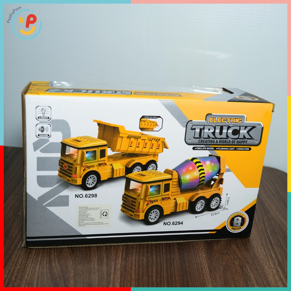 Xe bồn chạy trớn 6294 đồ chơi xe công trình - PeeKaPaw Toys