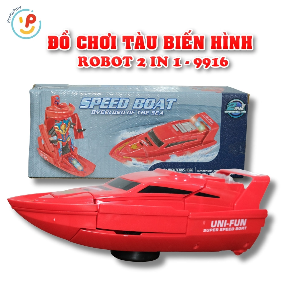 Đồ chơi tàu biến hình thành robot 2in1 9916– PeeKaPaw Toys