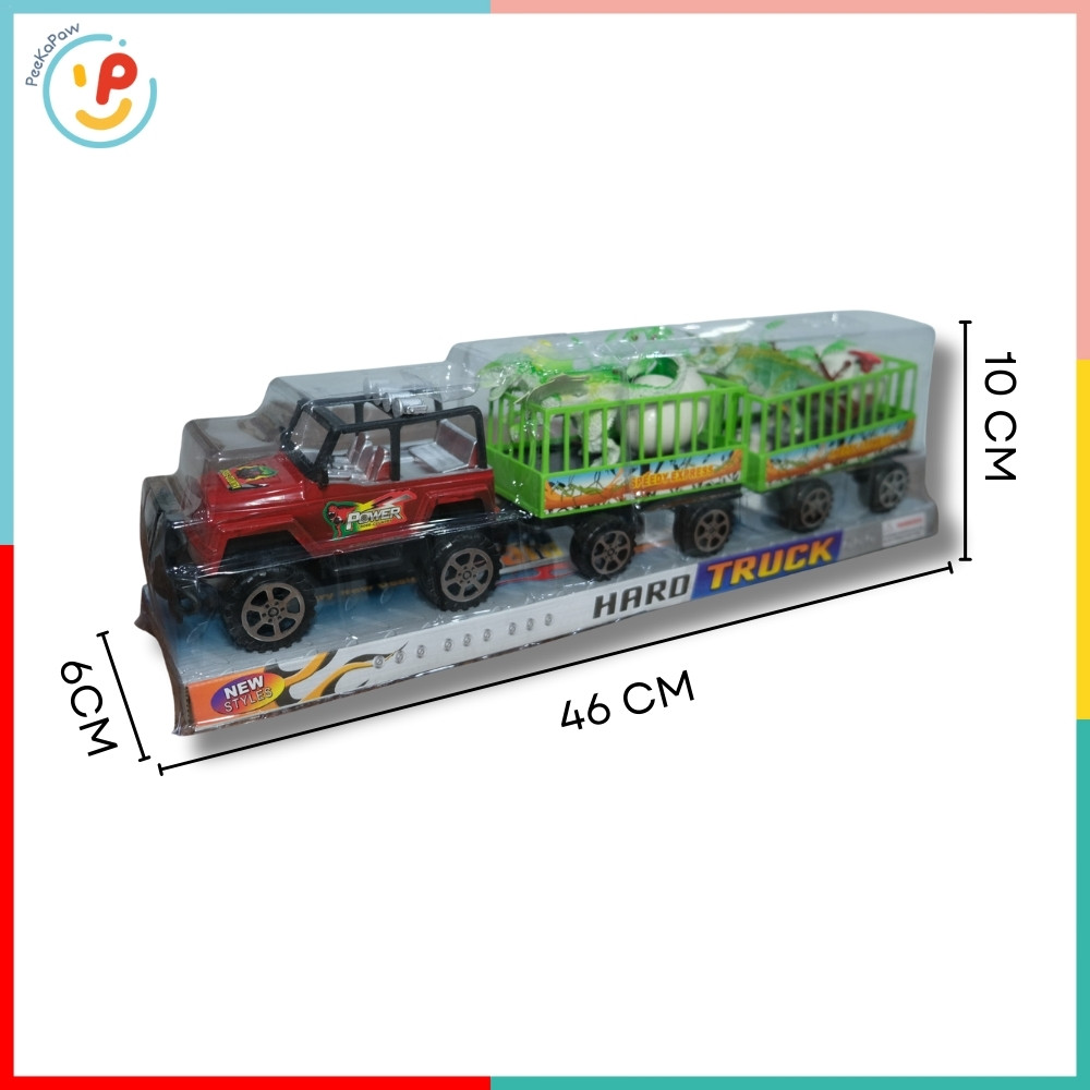 Xe mô hình chở khủng long và trứng khủng long 906-126 - PeeKaPaw Toys