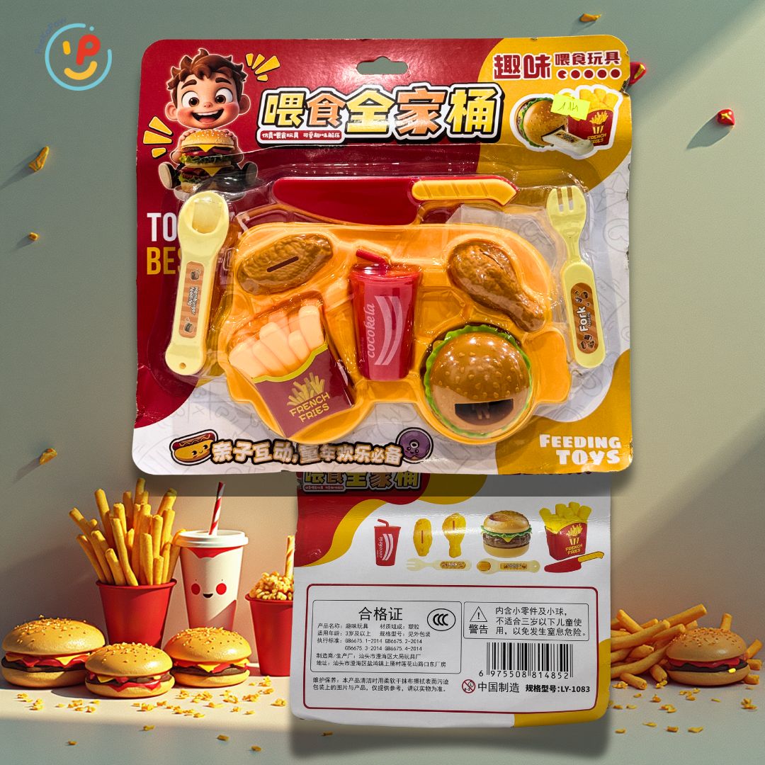 Đồ chơi đút ăn thạch pudding gà rán hamburger cho bé tập ăn uống vui nhộn PeeKaPaw Toys
