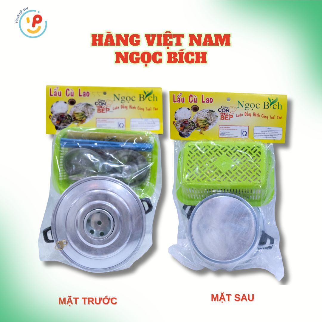 Đồ chơi lẩu cù lao bằng NHÔM nấu được dùng nến hàng Việt Nam