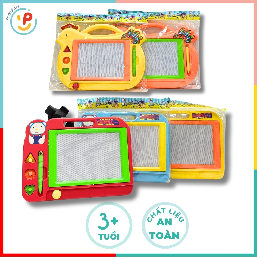 Bảng vẽ xóa thông minh cho bé hình gà gấu nhiều màu Hàng Việt Nam PeeKaPaw Toys