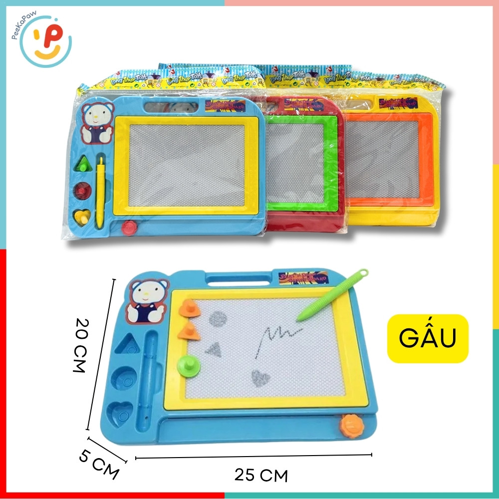 Bảng vẽ xóa thông minh cho bé hình gà gấu nhiều màu Hàng Việt Nam PeeKaPaw Toys