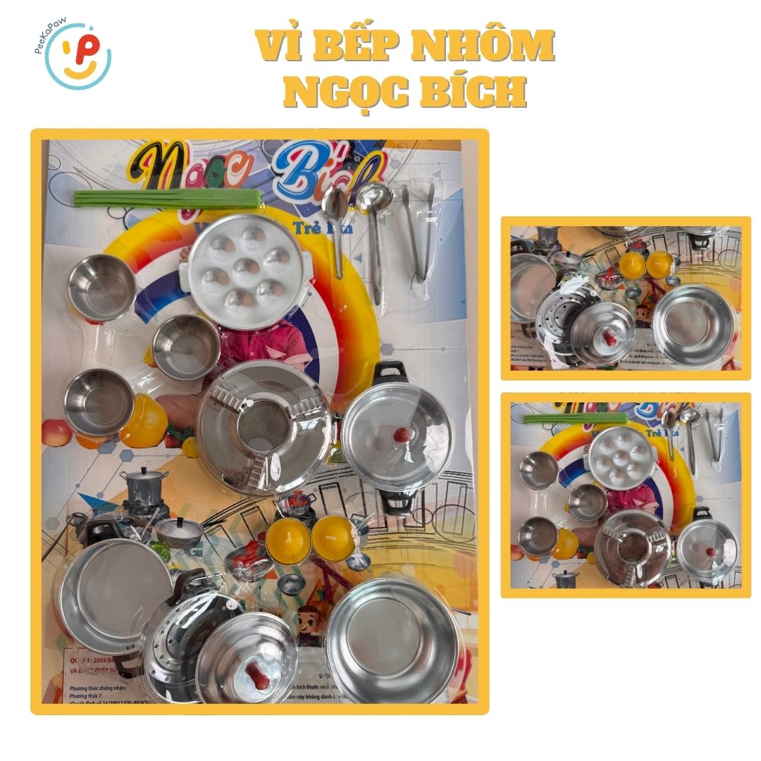 TỔNG HỢP đồ chơi nhà bếp bằng NHÔM hàng Việt Nam
