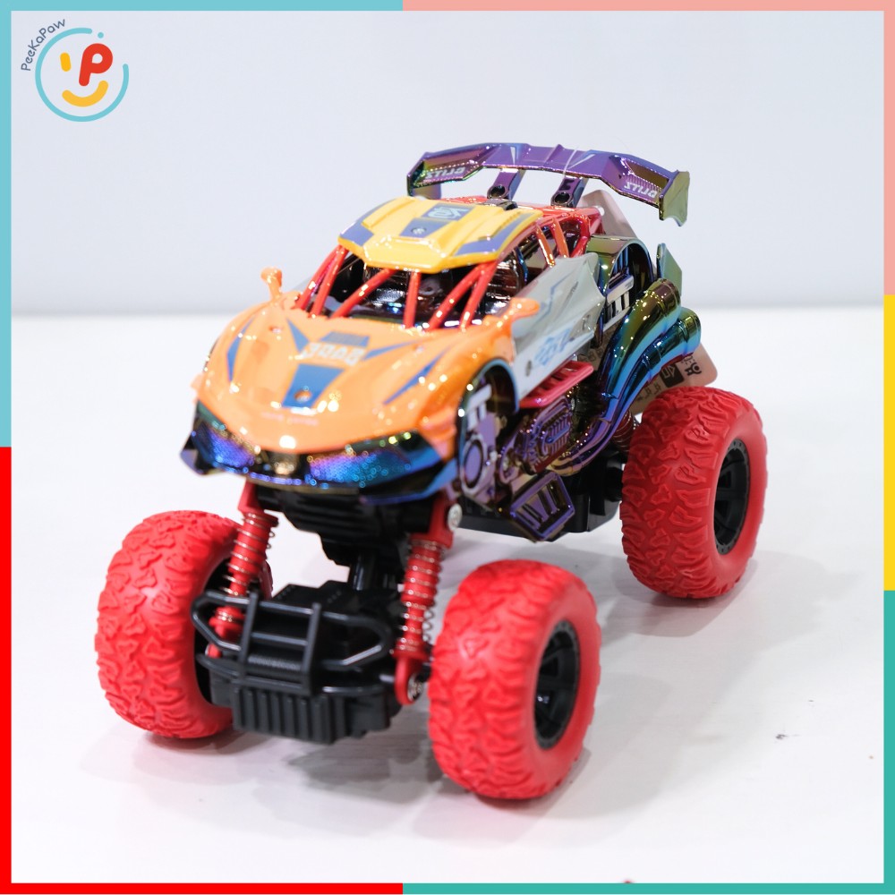 Đồ chơi xe địa hình 20cm chất liệu hợp kim chạy trớn bánh nhún PeeKaPaw Toys