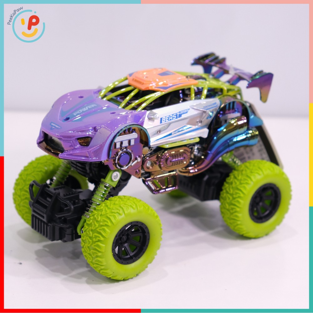 Đồ chơi xe địa hình 20cm chất liệu hợp kim chạy trớn bánh nhún PeeKaPaw Toys