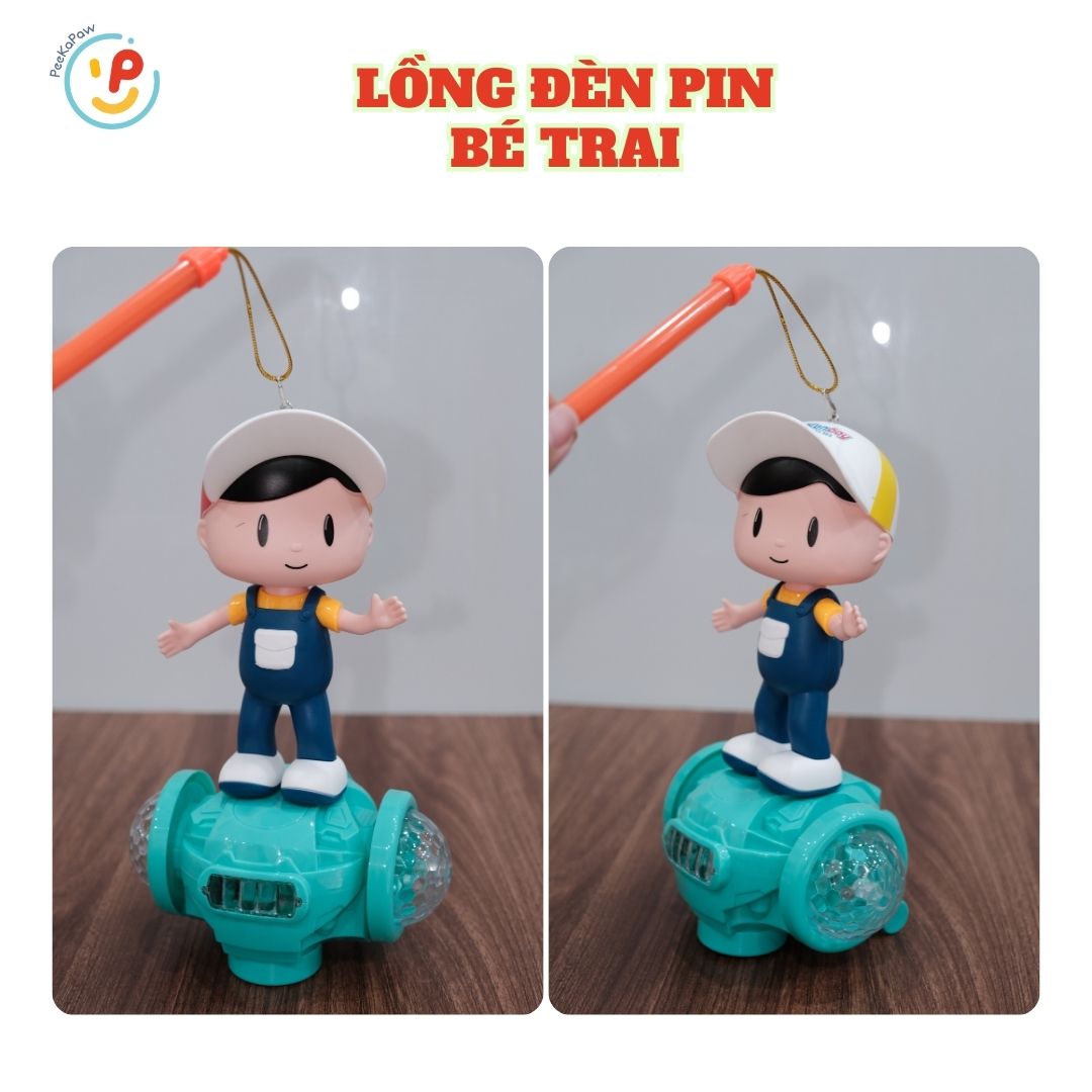 Trung thu 2025 lồng đèn pin có đèn và nhạc cho bé nhiều mẫu PeeKaPaw Toys