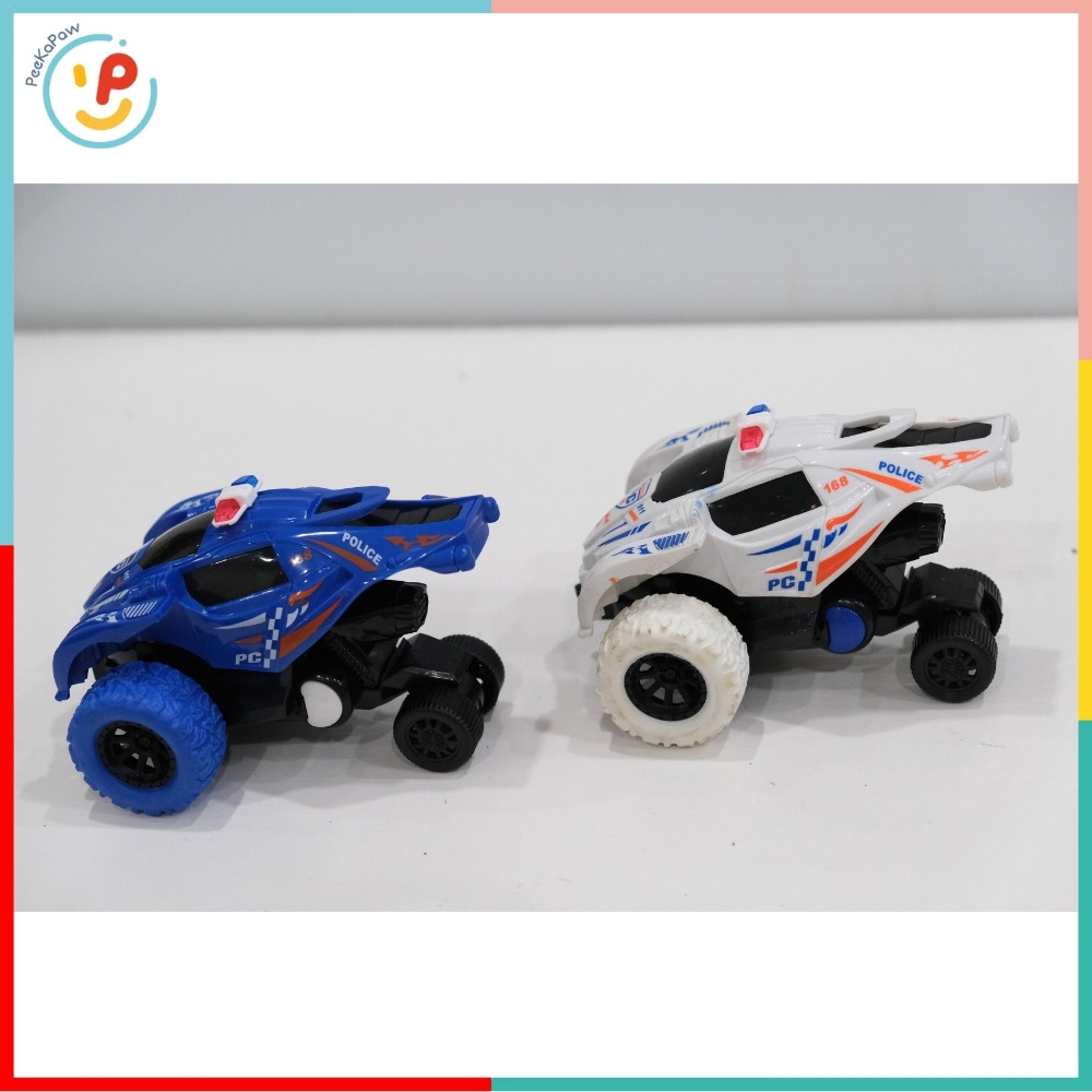 Đồ Chơi Máy Bay Trực Thăng Xe Cảnh Sát Chạy Trớn Mini PeeKaPaw Toys